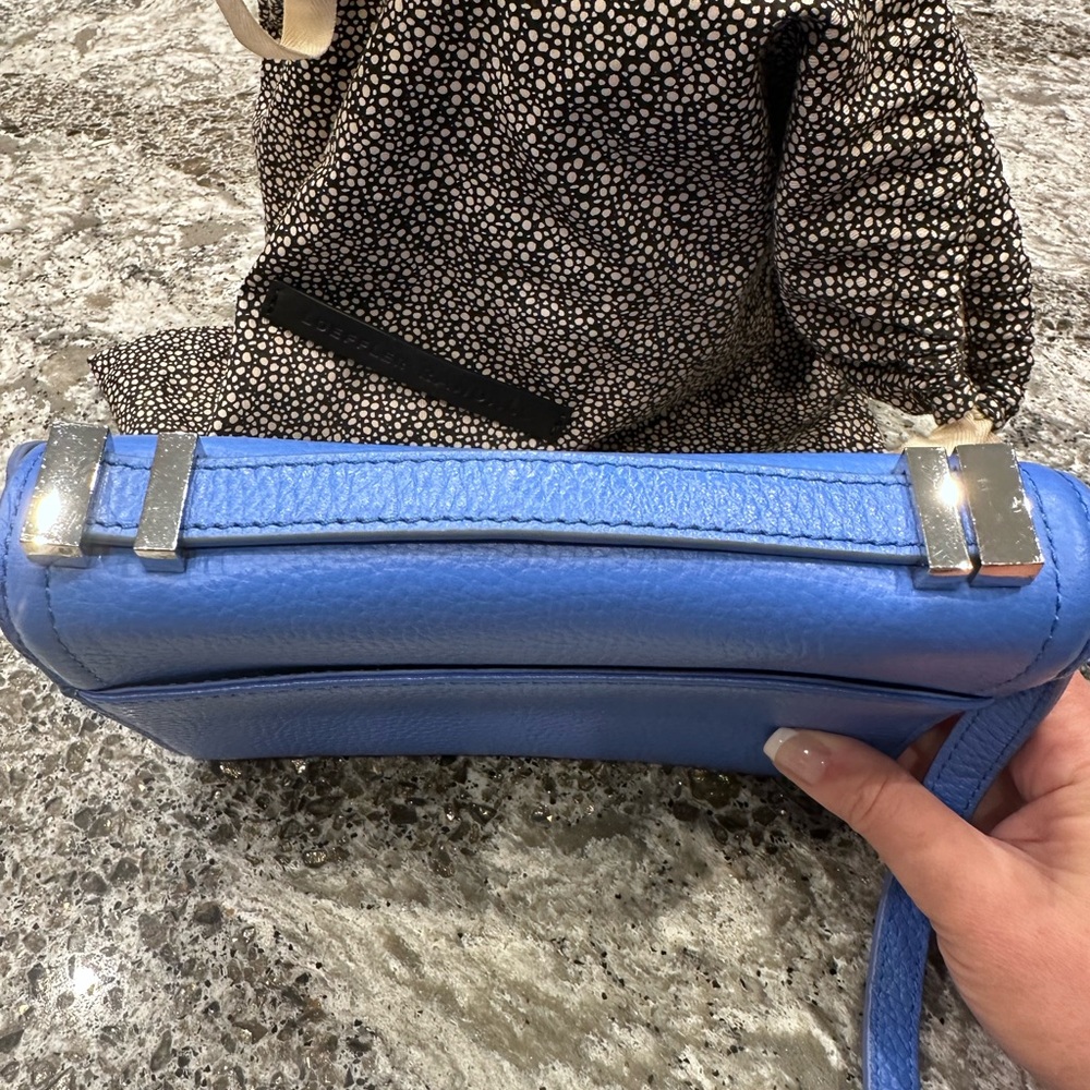 Loeffler Randall Blue Leather Crossbody Bag - Picture 9 of 9